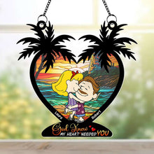 Load image into Gallery viewer, Personalized Couple Heart-Shaped Ornament
