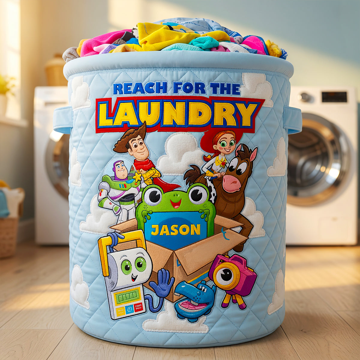 Reach For The Laundry Basket - Personalized Gift for Kids