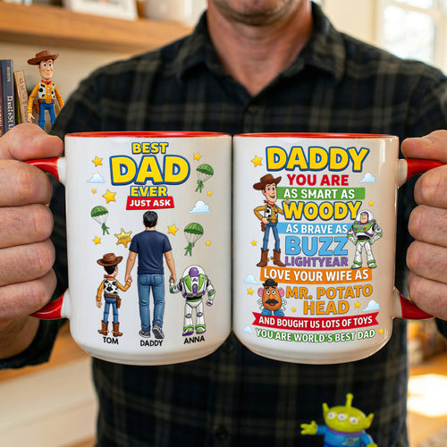 Best Dad Ever! Just Ask - Customizable Coffee Mug for Dad, Grandpa & Father's Day Gifts Coffee Mug PopCulturePrints