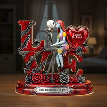 Load image into Gallery viewer, Till Death Do Us Part - Personalized Acrylic Light Box for Couples Light Box PopCulturePrints
