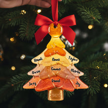 Load image into Gallery viewer, Celebrate Family Togetherness with Our Personalized Glass Family Tree Ornament - Unique Custom Gift for Families and Friends Ornament PopCulturePrints
