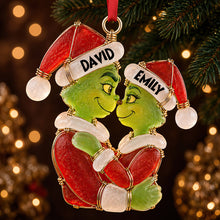 Load image into Gallery viewer, Love Wrapped in Christmas Cheer - Personalized Christmas Ornament for Couples
