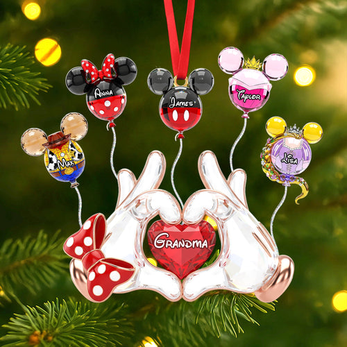 “Grandma, You’re Our Fairytale Hero!” - Personalized Fairytale Balloon Grandma Ornament - Unique Gift for Grandma Ornament PopCulturePrints