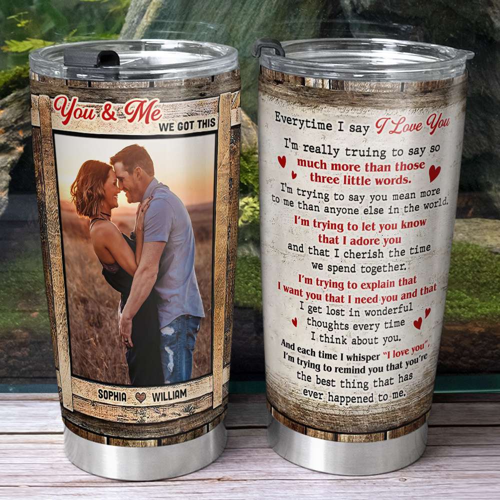 I Say I Love You Personalized Tumbler - Perfect Gift for Couples Tumbler Cup PopCulturePrints
