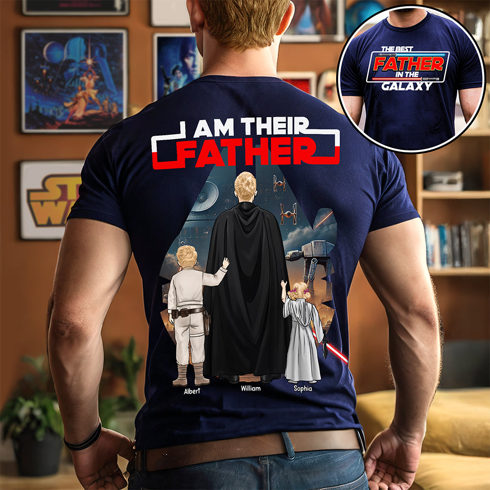 “I Am Their Father” - Personalized Dad Shirt - Custom Gifts for Fathers Shirts PopCulturePrints