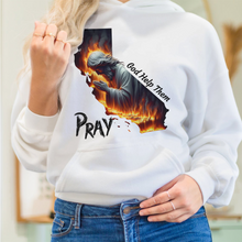 Load image into Gallery viewer, Pray for California Los Angeles Fire Shirt - God Help Them Shirts PopCulturePrints
