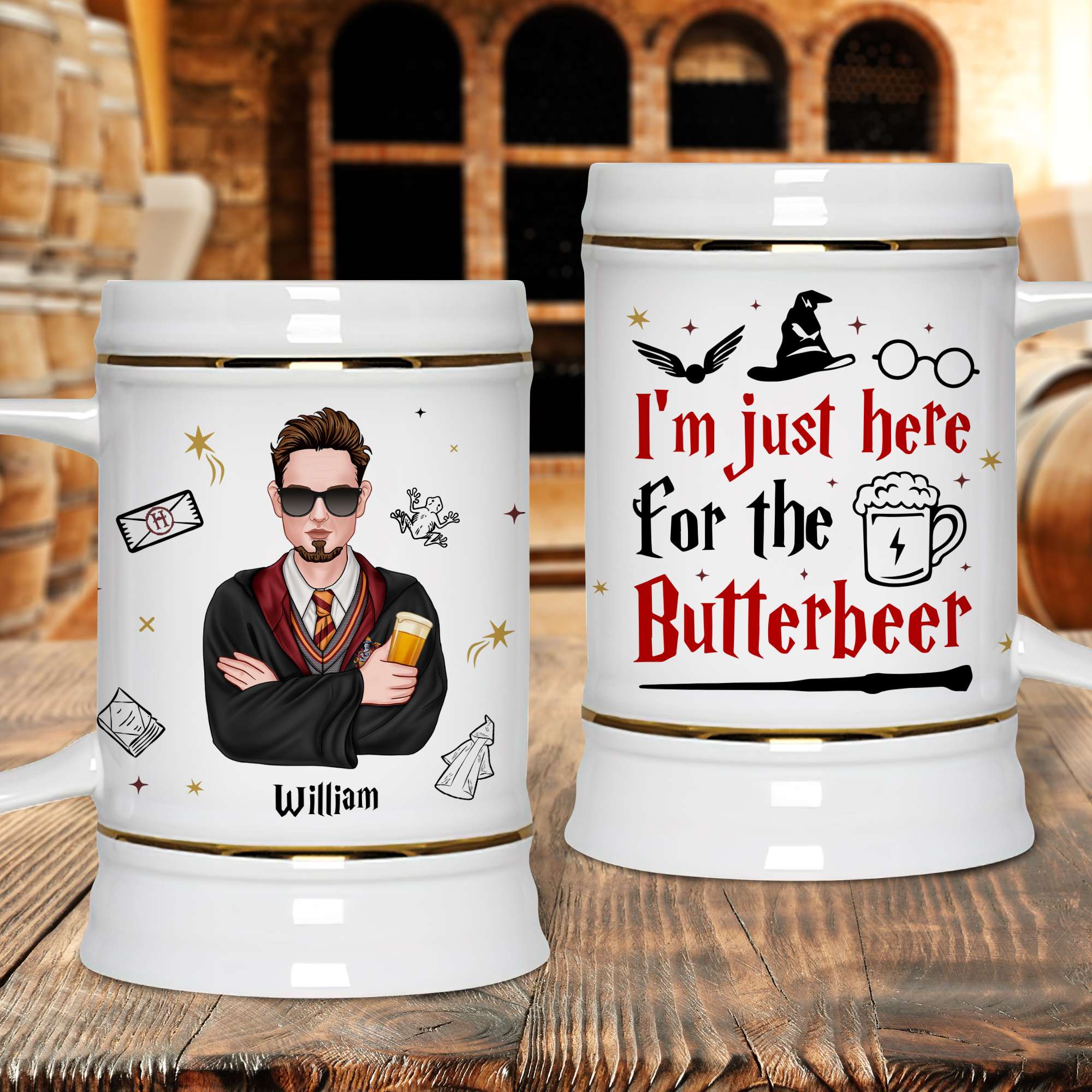 Personalized Harry Potter Butterbeer Mug