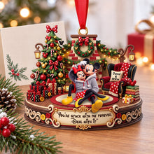 Load image into Gallery viewer, Stuck On You Christmas Ornament - Personalized Gifts For Couple 07TOQN230926 Ornament PopCulturePrints
