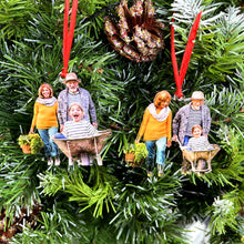 Load image into Gallery viewer, Personalized Gardeners’ Family Photo Ornament Ornament PopCulturePrints
