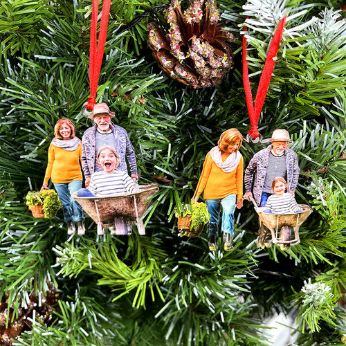 Personalized Gardeners’ Family Photo Ornament Ornament PopCulturePrints