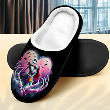 Load image into Gallery viewer, Custom Cartoon Couple Slippers - Personalized Spooky Love Design for Valentine's Day Gifts Shoes PopCulturePrints
