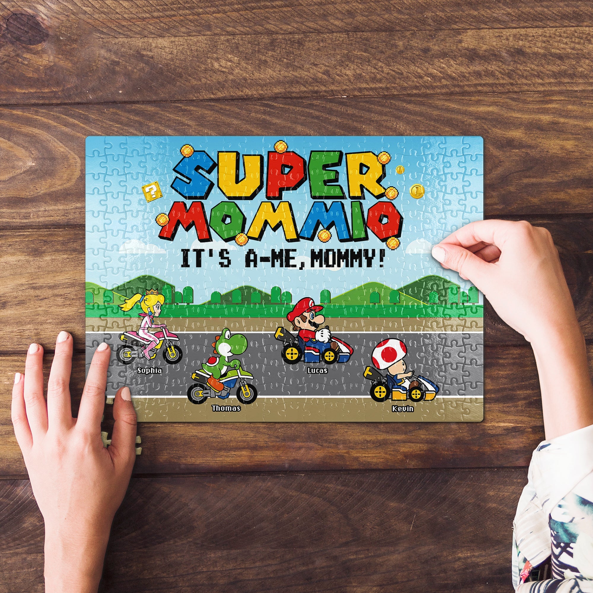 Super Mom Personalized Jigsaw Puzzle - Fun Gift for Mother's Day Jigsaw Puzzles PopCulturePrints