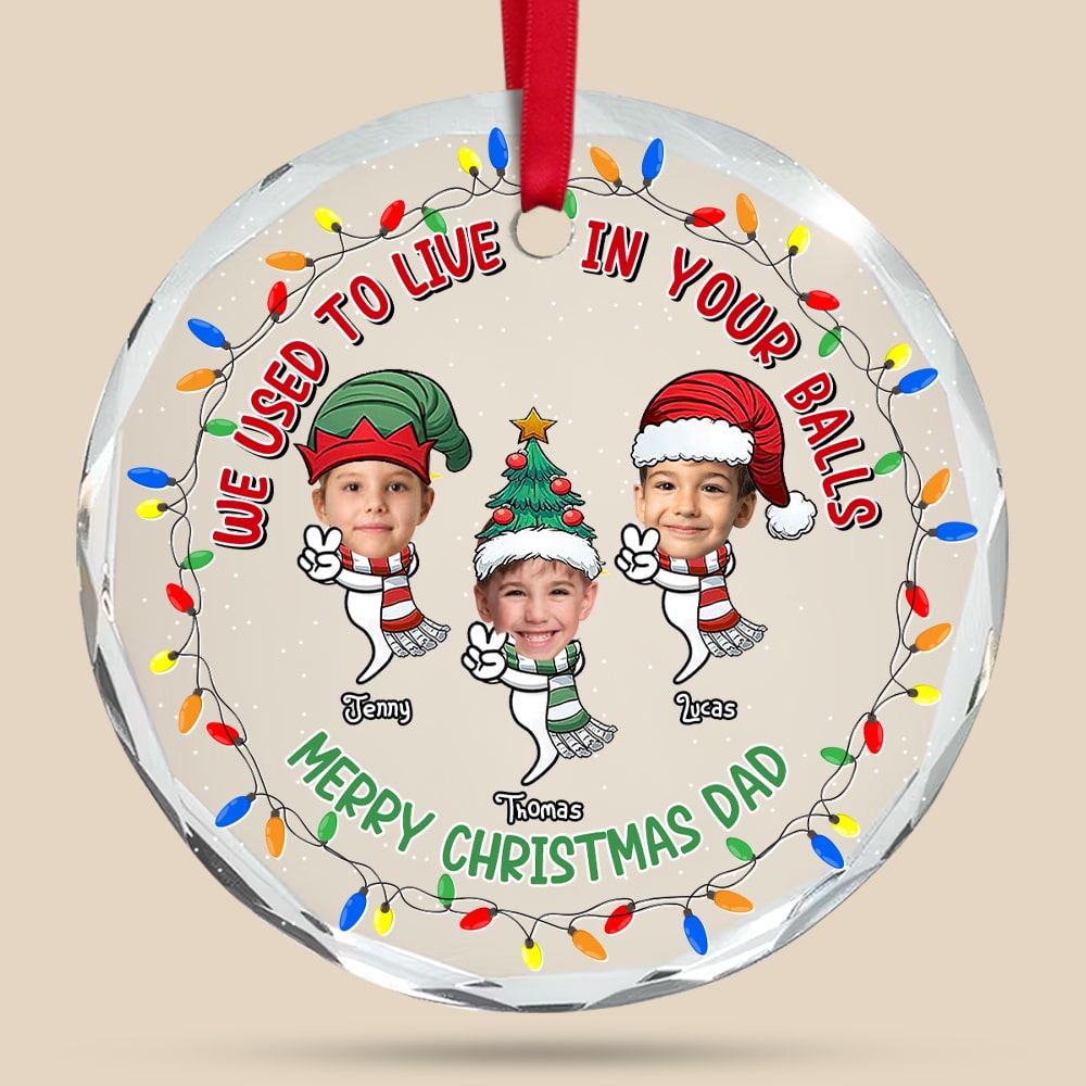 Personalized Funny Christmas Ornament for Dad Ornament PopCulturePrints