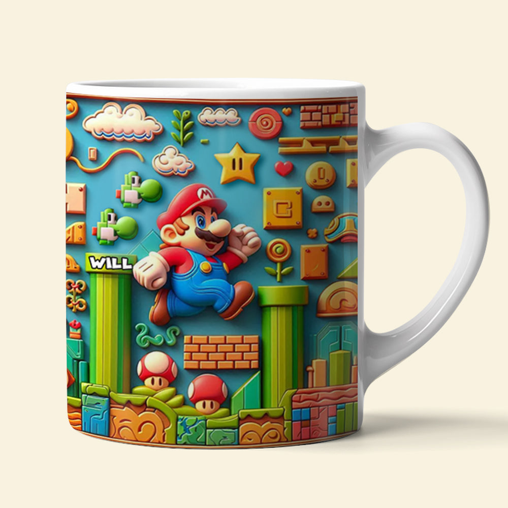 Custom Gamer Mug Set - Adventure Duo Coffee Mug PopCulturePrints