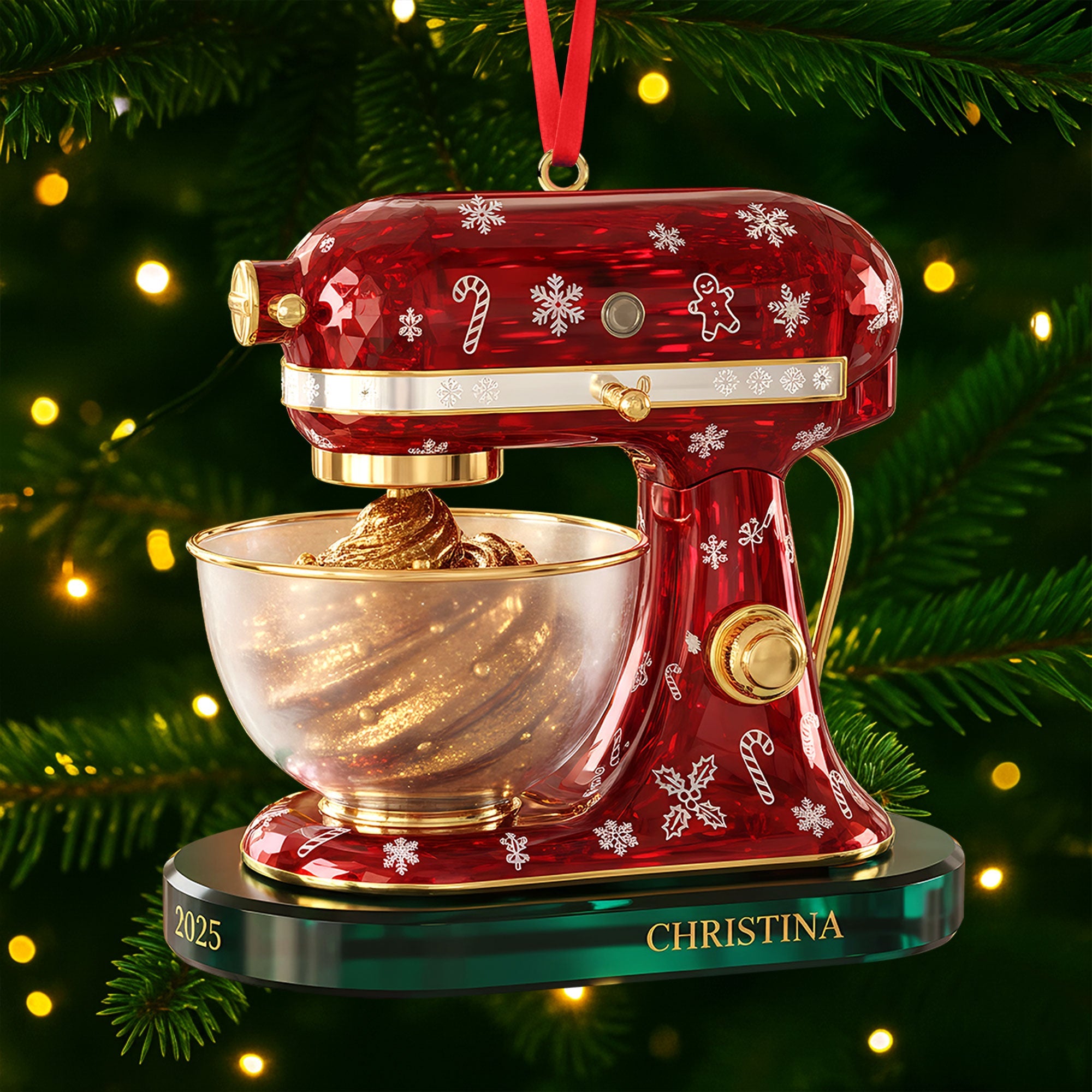 Baking Mixer Ornament - Personalized Gifts for Baking Lovers Ornament PopCulturePrints