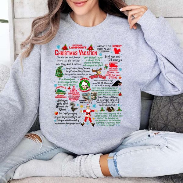 Funny Christmas Vacation Movie Quotes Sweatshirt - Perfect Gift for Movie Fans