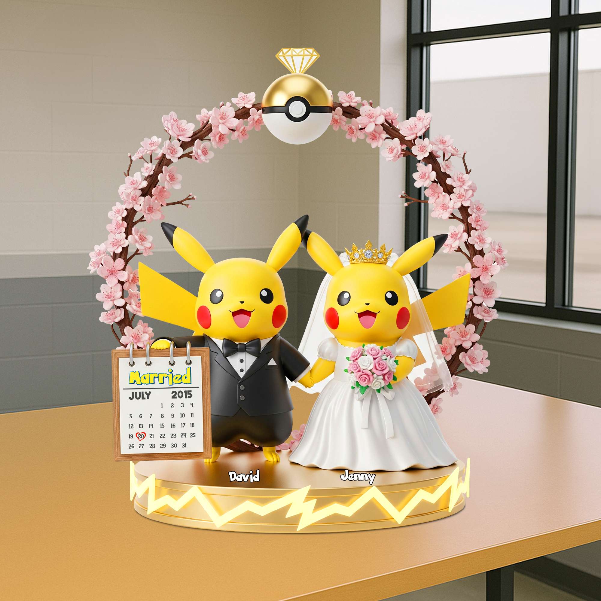 “Tale as old as time” - Personalized Romantic Rose Couple Acrylic Plaque - Perfect Gift for Lovers, Friends, Anniversaries, Weddings Shaped Plaques PopCulturePrints