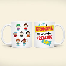 Load image into Gallery viewer, Personalized Christmas Mug for Grandma - Cartoon Kids Design Coffee Mug PopCulturePrints
