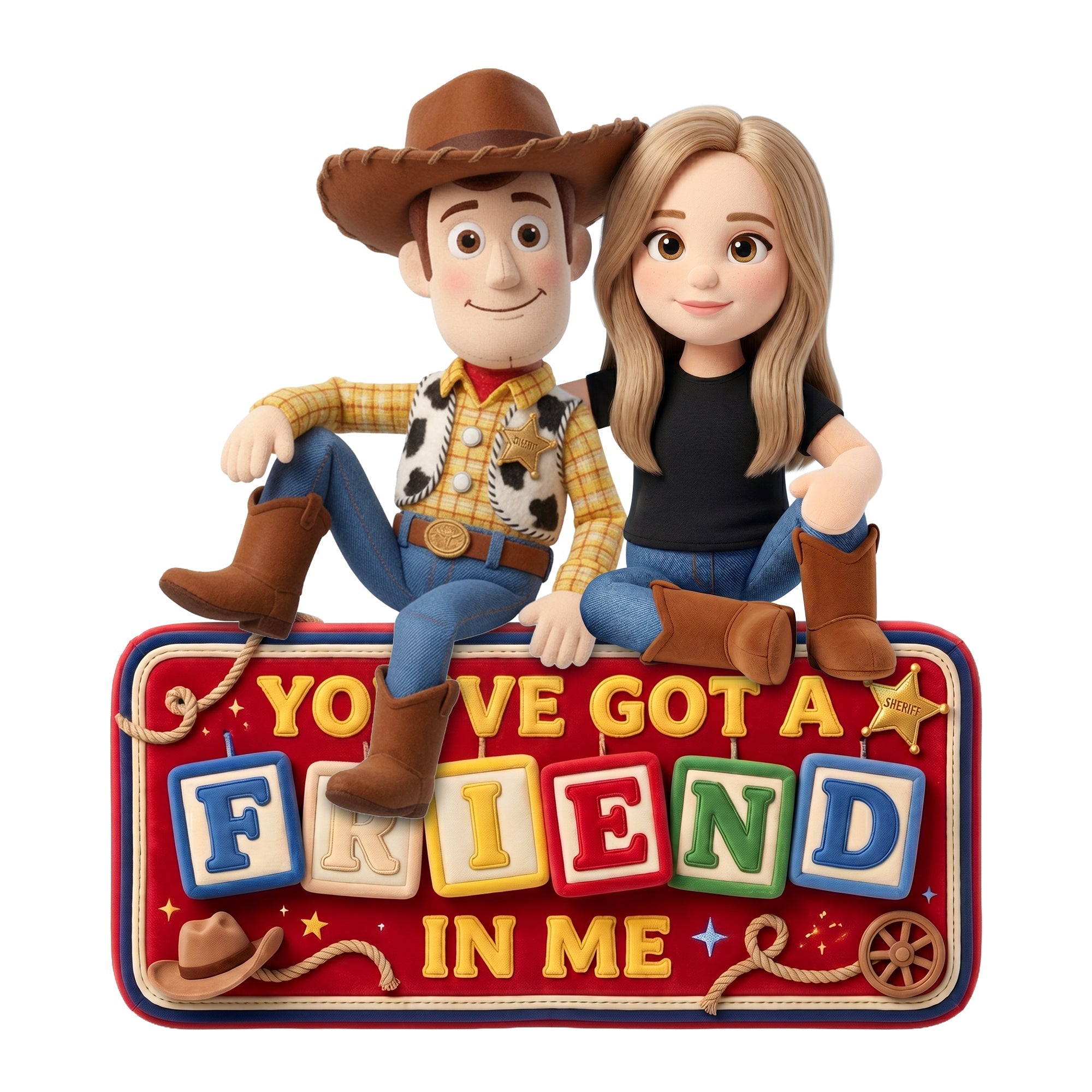 You've Got a Friend In Me Pillow - Custom Personalized Gift for Friends Pillow PopCulturePrints