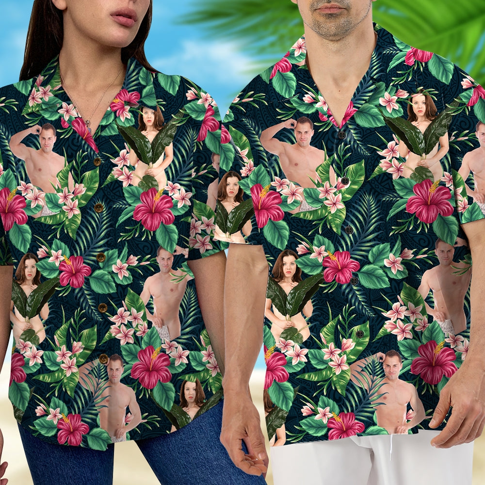 Personalized Funny Hawaiian Shirt for Couples Hawaiian Shirts PopCulturePrints