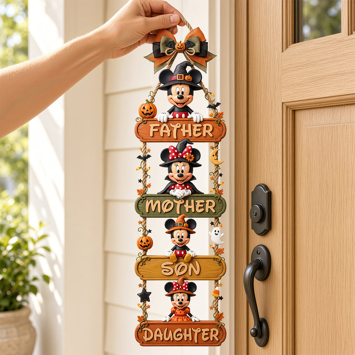 "Celebrate Family This Halloween!" - Personalized Happy Pumpkin Family Acrylic Sign - Custom Gift for Parents, Kids, and Halloween Lovers Acrylic Sign PopCulturePrints