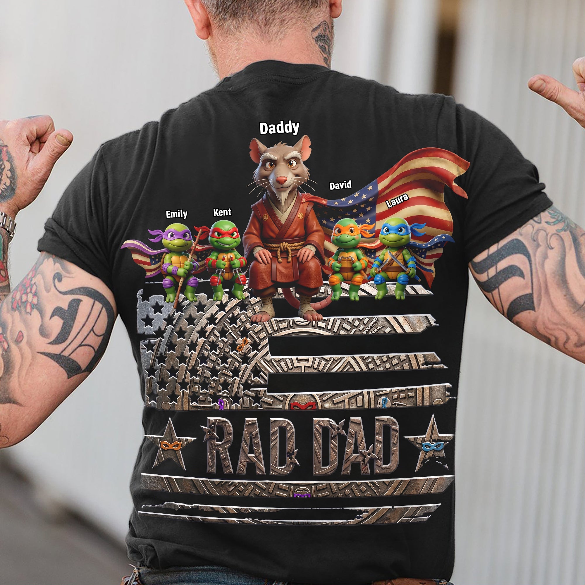 Master Dad Of Underworld Shirt - Personalized Gift for Dads and Grandpas Shirts PopCulturePrints