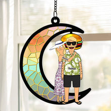 Load image into Gallery viewer, Personalized Couple Suncatcher Ornament | Unique Valentine&#39;s Day Gifts for Couples Ornament PopCulturePrints
