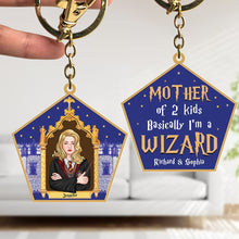 Load image into Gallery viewer, Personalized Wizard-Themed Keychain for Mothers
