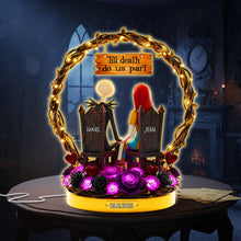 Load image into Gallery viewer, “Till Death Do Us Part” - Personalized Dark Romance Light Box - Unique Gift for Couples and Loved Ones Light Box PopCulturePrints
