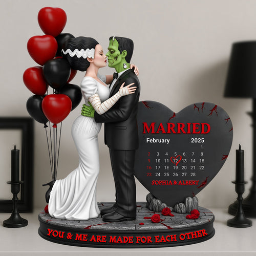 With Love & Laughter: Wedding Couple Acrylic Plaque - Personalized Gifts for Couples Shaped Plaques PopCulturePrints
