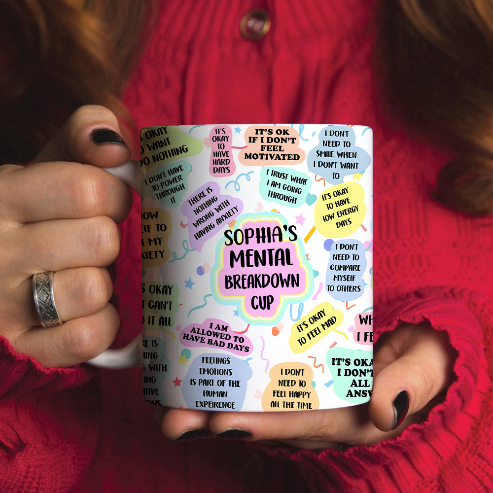 Personalized Mental Health Support Coffee Mug Coffee Mug PopCulturePrints