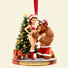 Load image into Gallery viewer, I Adore You and Love Every Part of You - Playful Fairytale Couple Ornament - Personalized Gift for Couples Ornament PopCulturePrints
