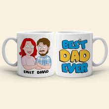 Load image into Gallery viewer, Personalized Cartoon Character Father&#39;s Day Mug Coffee Mug PopCulturePrints

