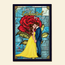 Load image into Gallery viewer, Personalized Enchanted Love Sign for Couples Wood Sign PopCulturePrints
