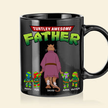 Load image into Gallery viewer, Personalized &#39;Turtley Awesome Father&#39; Coffee Mug Coffee Mug PopCulturePrints
