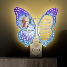 Load image into Gallery viewer, Your Wings Were Ready, But My Heart Was Not - Memorial Heaven Acrylic Night Light - Personalized Gift for Loved Ones Night Light PopCulturePrints
