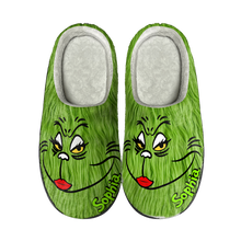 Load image into Gallery viewer, Personalized Grinch-Themed Christmas Slippers Shoes PopCulturePrints
