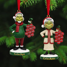 Load image into Gallery viewer, Celebrate Love &amp; Family - Personalized Christmas Acrylic Ornament for Grandparents Ornament PopCulturePrints
