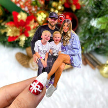 Load image into Gallery viewer, Personalized Baseball Family Photo Keepsake Ornament Ornament PopCulturePrints
