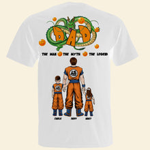 Load image into Gallery viewer, The Man, The Myth, The Legend - Personalized Dad Shirt - Unique Gift for Dads, Grandpas, and More! Shirts PopCulturePrints
