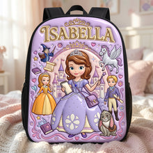 Load image into Gallery viewer, Little Princess School Bag - Personalized Gifts For Kids 03tydt130726 Backpack PopCulturePrints
