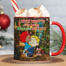 Load image into Gallery viewer, Personalized Christmas Couple Accent Mug | Heartfelt Valentine&#39;s Day Gifts Coffee Mug PopCulturePrints
