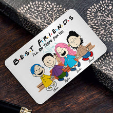 Load image into Gallery viewer, Personalized Aluminum Wallet Card - Cartoon Friends Holding Hands Gift Wallet Card PopCulturePrints

