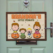 Load image into Gallery viewer, Personalized Grandma&#39;s Little Peanuts Wood Sign
