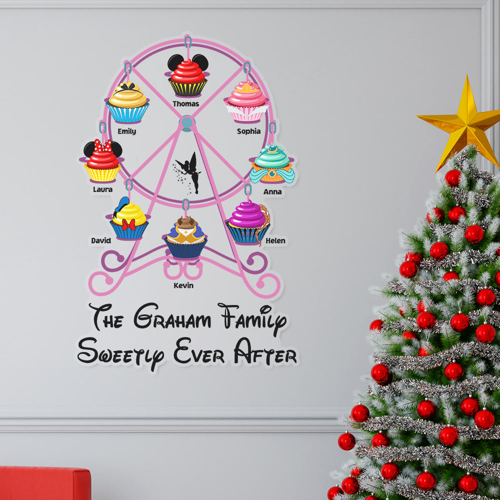 Family Ferris Wheel Personalized Decal - Sweet Holiday Gifts Decal Sticker PopCulturePrints