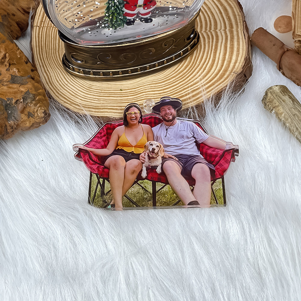 Personalized Camping Lovers Photo Ornament Ornament PopCulturePrints