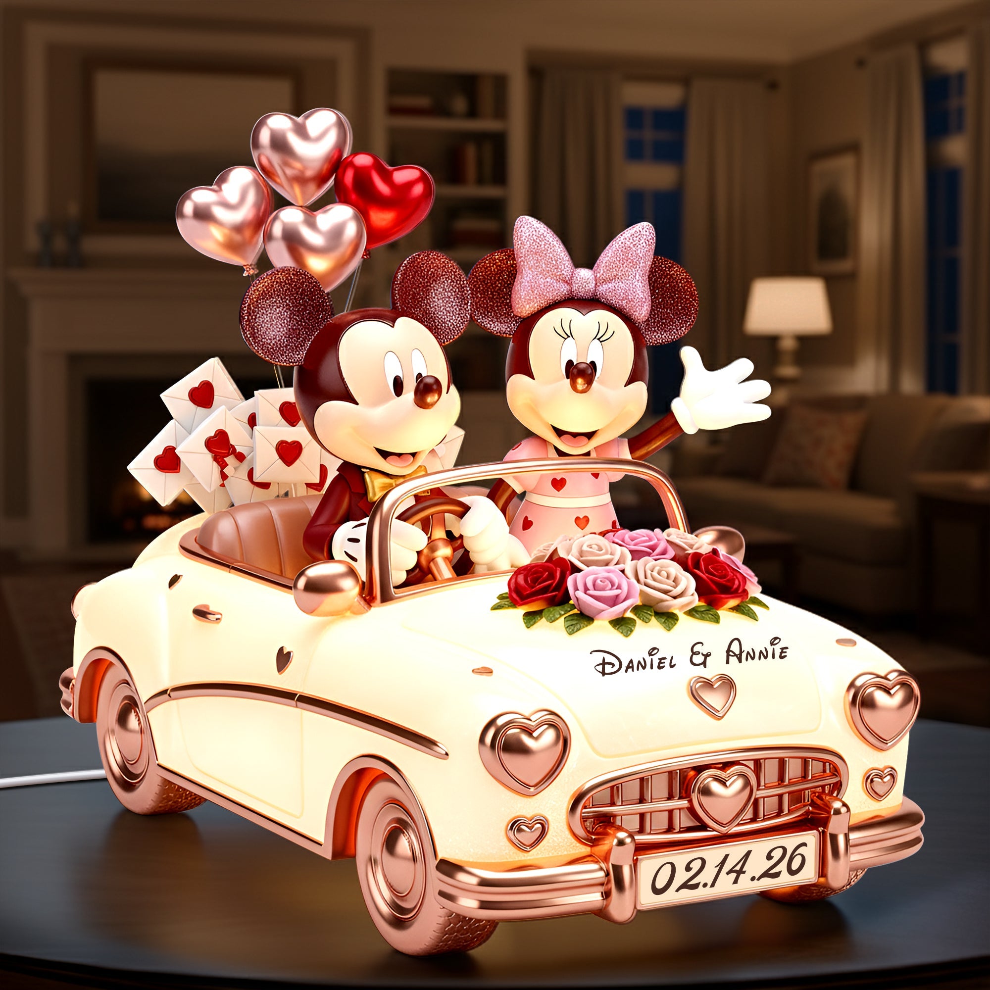 Love is in the Details - Couple Anniversary Acrylic Light Box, Personalized Gift for Couples Light Box PopCulturePrints