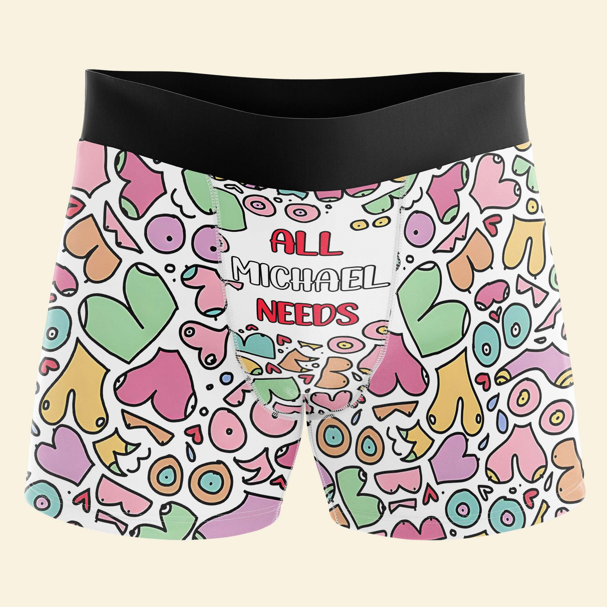 Personalized Couples' Boxers & Briefs - Customizable Fun Designs Boxer Briefs PopCulturePrints