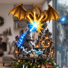 Load image into Gallery viewer, "Unleash the Monster Within" - Personalized Christmas Tree Topper - Perfect for Fans of Pop Culture
