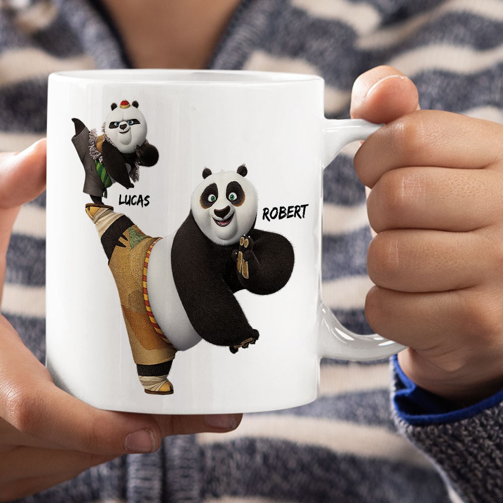 Like Father Like Son Custom Kung Fu Panda Mug Coffee Mug PopCulturePrints